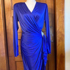 CLOSET CLEARANCE! 1980s Vintage Purple Wrap Dress